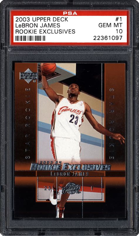 Oct 10, 2020 · how much is lebron james's rookie card worth? 2003 Upper Deck Rookie Exclusives LeBron James (Rookie Exclusives) | PSA CardFacts™