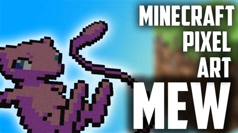 MINECRAFT POKEMON PIXEL ART | MEW - YouTube Mew is my fav pokemon!