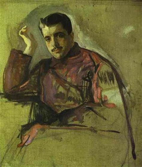 Portrait Of Sergei Diaghilev Photograph By Valentin Serov