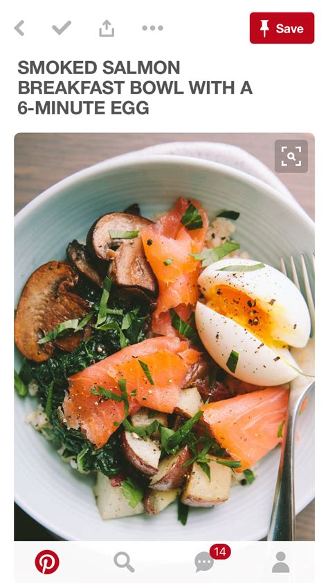 If you're in the mood for meat, you could easily substitute bacon or sausage for the fish. Smoked salmon breakfast by shannon marie welch on Healing | Salmon breakfast, Healthy recipes