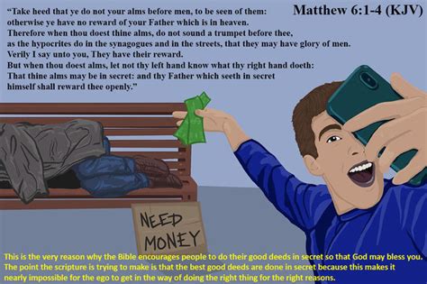 Matthew 61 4 Kjv Virtue Signalling Know Your Meme
