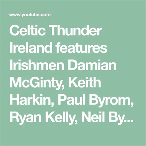 Celtic Thunder Ireland Features Irishmen Damian Mcginty Keith Harkin