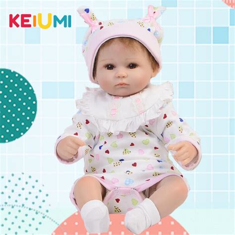 Keiumi Realistic Doll Bebe Reborn 17 Inch Lovely Reborn Babies Girl