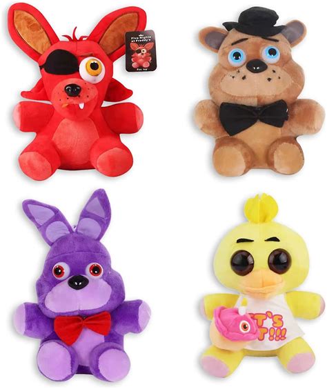 Fnaf Plushies Five Nights At Freddys Plushies 4 Pcsfoxy Freddy Fazbear