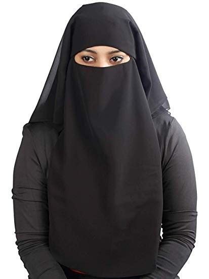Black Niqab Burqa With Veil Noir Traditional Burqa Hajji Burka Hijab Arabic Headdress Face