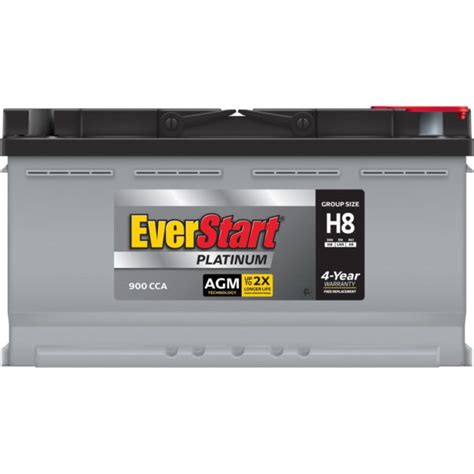 Everstart Platinum Boxed Agm Battery Group Size H8 12v 900 Cca