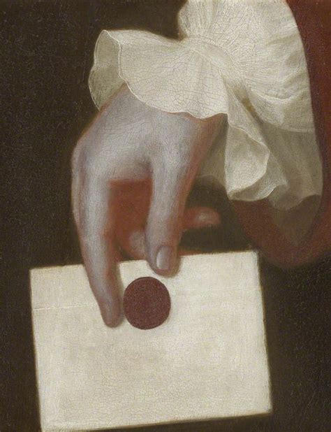 A Hand Holding A Letter 1757 George Romney