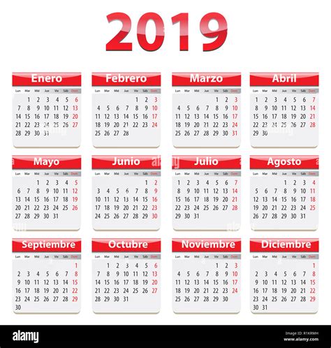 Calendario En Espanol