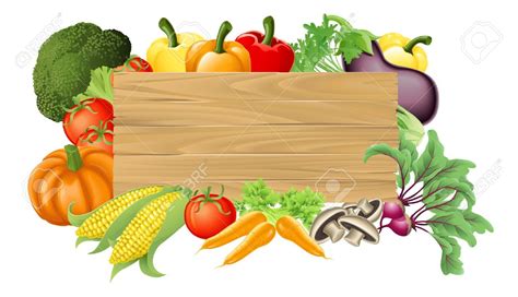 Clipart Of Fresh Fruits And Vegetables