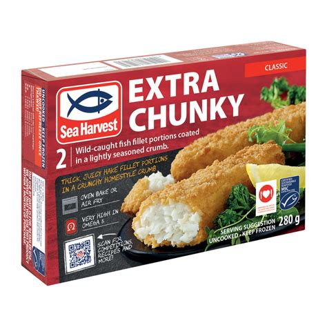 Sea Harvest Frozen Extra Chunky Classic Crumbed Fish Fillets 280g