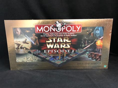 Monopoly Star Wars Episode 1 Collectors Edition 3 D Game 1999