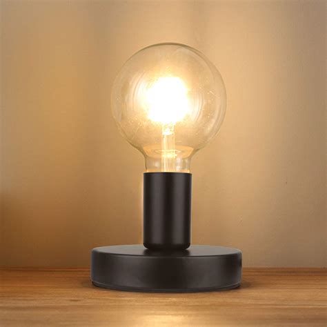 Buy Industrial Table Lamp Base E26 E27 Lamp Base Without Shade Mini