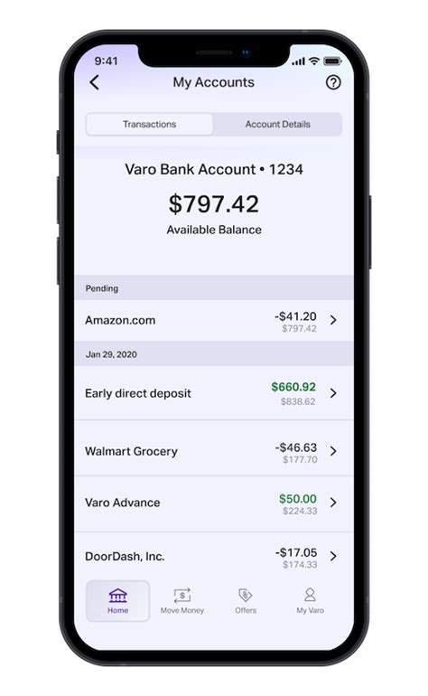 Varo is a simple digital bank account that doesn't charge fees, run credit checks or put a hold direct deposits. Online Banking With No Fees | Varo Bank