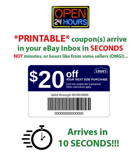 lowes coupons 20 free printable free printable