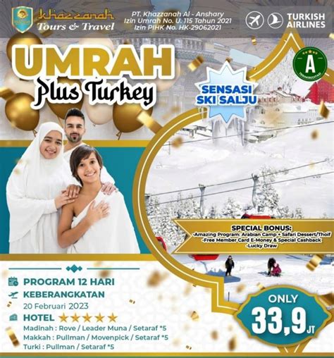 Umroh Plus Turki Cappadocia 2023 Khazzanah Tours