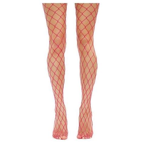 Red Fishnet Stockings €848 Liked On Polyvore Featuring Intimates