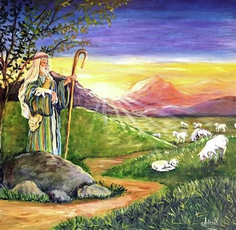 The Shepherd Painting By Astrid Samos Fine Art America