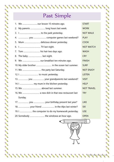 Past Simple Regular Verbs English ESL Worksheets For Distance Learning And Physical Classrooms