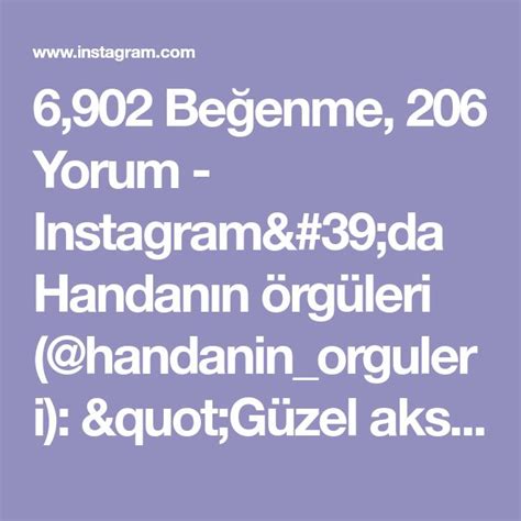 Be Enme Yorum Instagram Da Handan N Rg Leri Handanin
