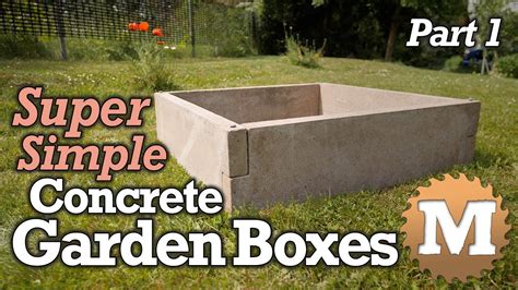 Diy Simple Concrete Garden Box Part 1 Make The Molds Youtube