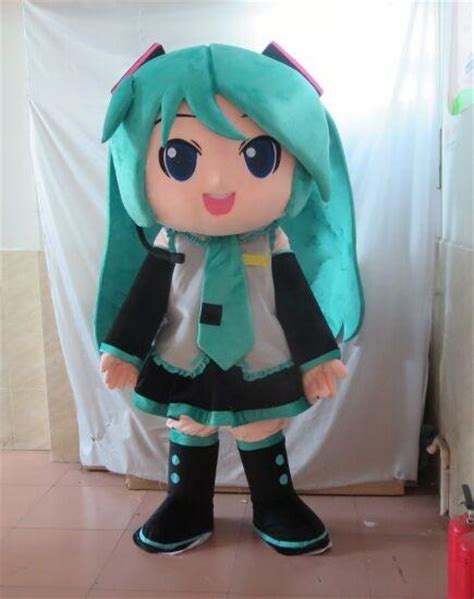 Plastic model of him throwing baseball and wearing baseball hat against white background. Ohlees Japanese Anime Miku Mascot Costume For Adult ...