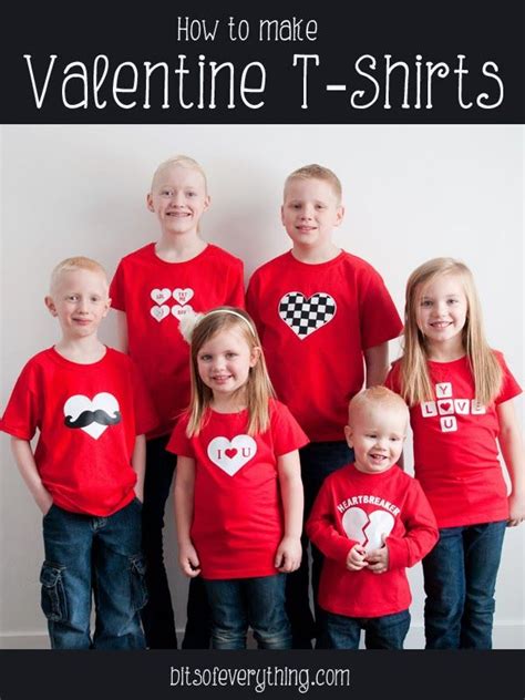 Diy Valentine T Shirts Bits Of Everything Kids Valentines Shirts