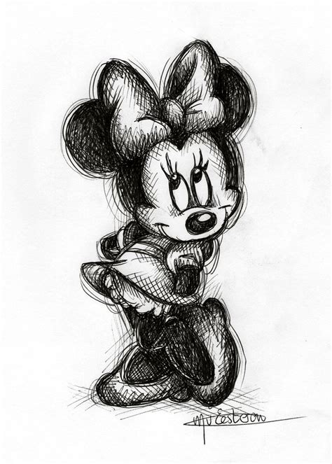 Mini Mouse Sketch By Man0uk On Deviantart Mouse Sketch Minnie Mouse