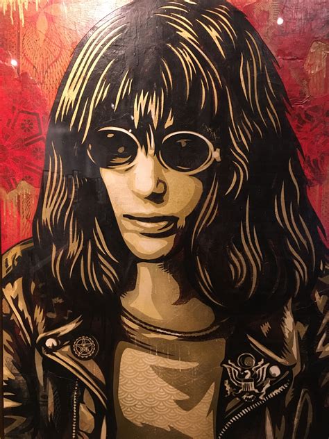 Pin By Paula Pamintuan On Paintings Joey Ramone Shepard Fairey Art