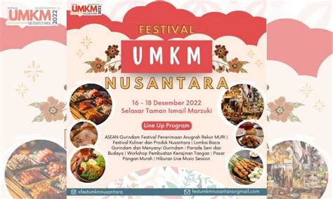 Festival Umkm Nusantara Digelar Bertabur Jajanan Dan Budaya Koran