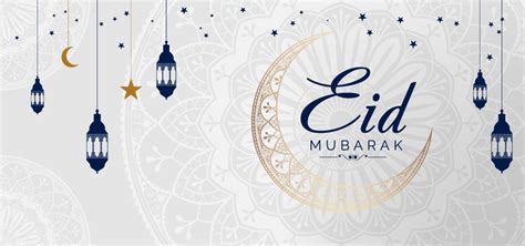 Eid Mubarak White Background Background Design Vector Background