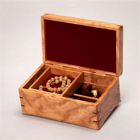 Small Wooden Jewelry Box Keepsake Box Memory By Mountainviewwood