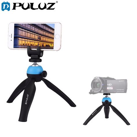 PULUZ Pocket Mini Tripod Mount W H Screw Ball Head Desktop Monopod For GoPro Action