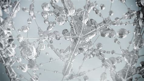 Wallpaper Digital Art Abstract Winter Water Drops Branch Glass