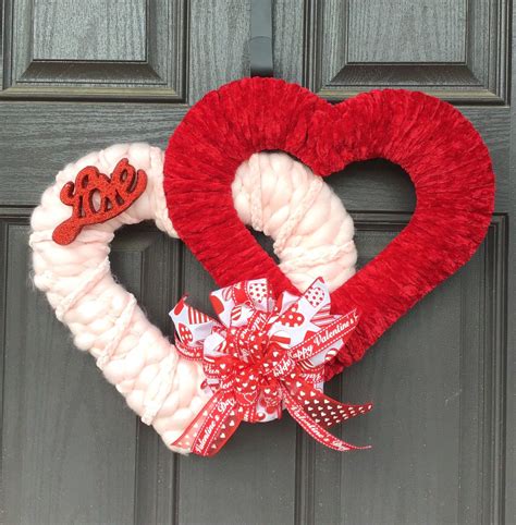 Valentines Day Valentines Day Wreath Heart Shape Wreath Valentines