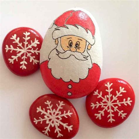 50 Creative Diy Christmas Painted Rock Design Ideas