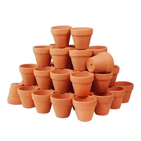 70 Pcs Blank Terra Cotta Mini Plant Pots 25 Small Etsy