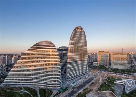 Zaha Hadids Beijing Towers Reach Completion