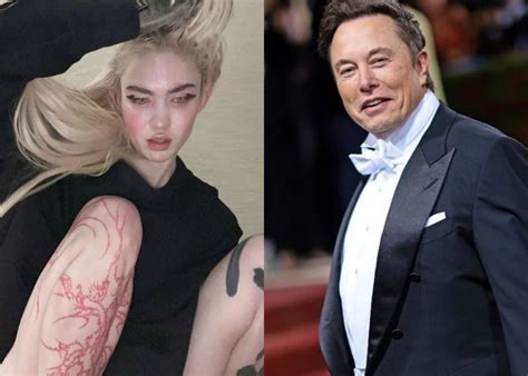 Elon Musks Baby Mama Grimes Debuts Scary Chest Tattoo