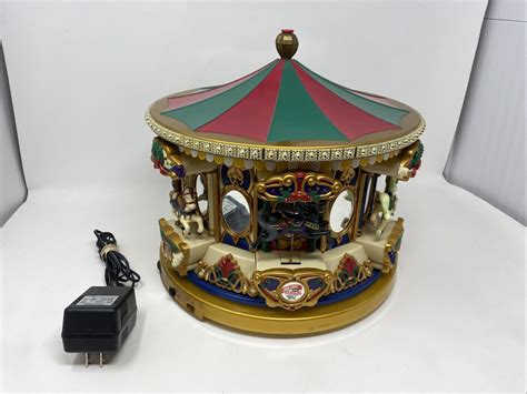 Mr Christmas Musical Carousel Holiday Merry Go Round Animated Etsy