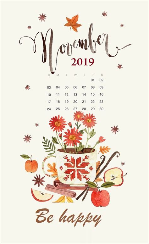 Floral November 2019 Iphone Wallpaper Iphone Wallpaper November