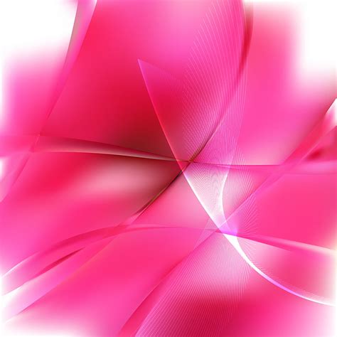 Abstract Pink And White Flowing Curves Background Eps Ai Vector