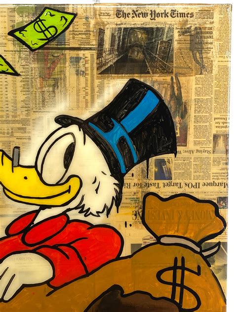 Lot Alec Monopoly Scrooge Mcduck Acrylic And Spray Paint