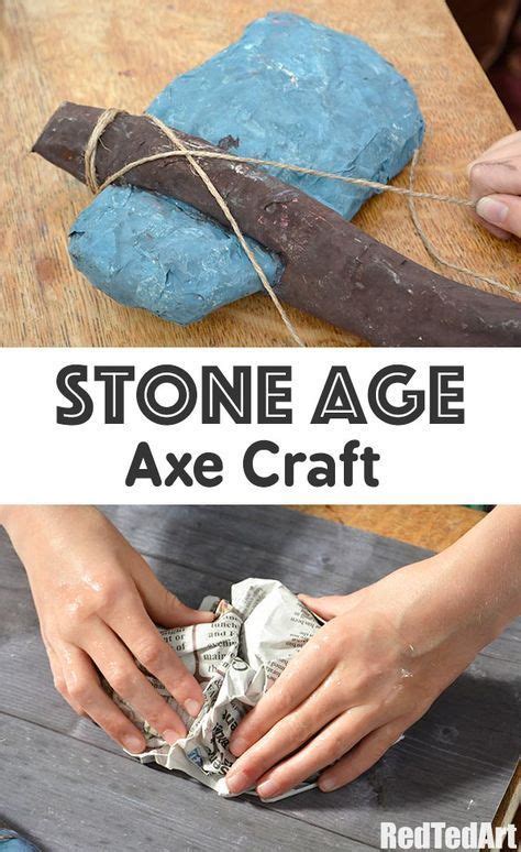 Stone Age Craft How To Make A Paper Axe La Prehistoria Para Niños