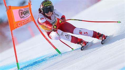 Europacup Christina Ager führt ÖSV Dreifachsieg im Super G an