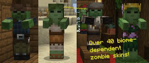I Made A Resource Pack That Adds Varying Zombie Skins For Most Biomes