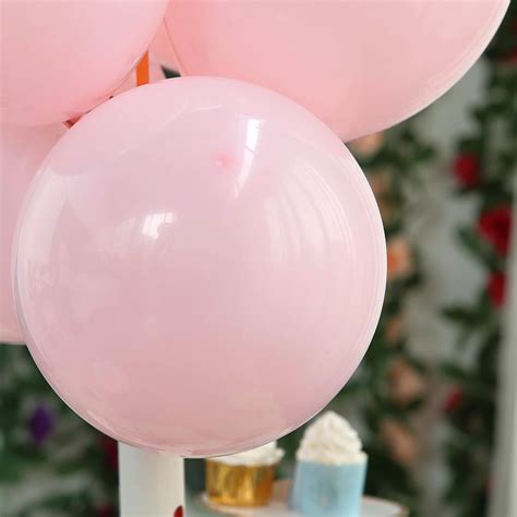 12 Pastel Pink Round Latex Balloons Matte Color Helium Balloons
