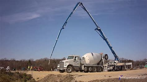 Concrete Pumper Truck In Action With Afidus Atl 200 Youtube