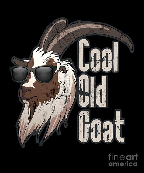 Cool Old Goat Design Drawing By Noirty Designs Fine Art America
