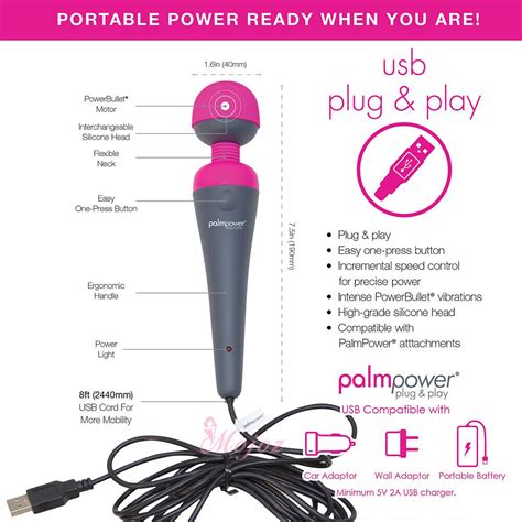 Bms Palmpower Plug And Play Massager Magic Wand G Spot Vibrator Palm Power Sex Toy Ebay