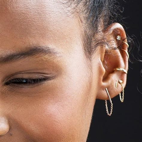 See more ideas about piercings, ear piercings, piercing. 15 Cool-Girl Ear Piercings We Discovered on Pinterest